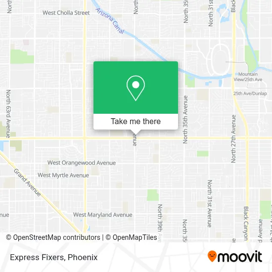 Express Fixers map