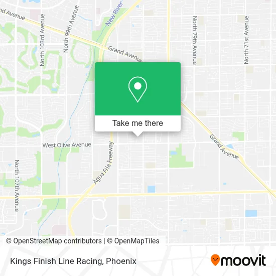 Kings Finish Line Racing map