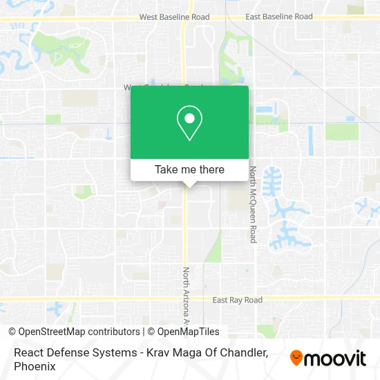 React Defense Systems - Krav Maga Of Chandler map