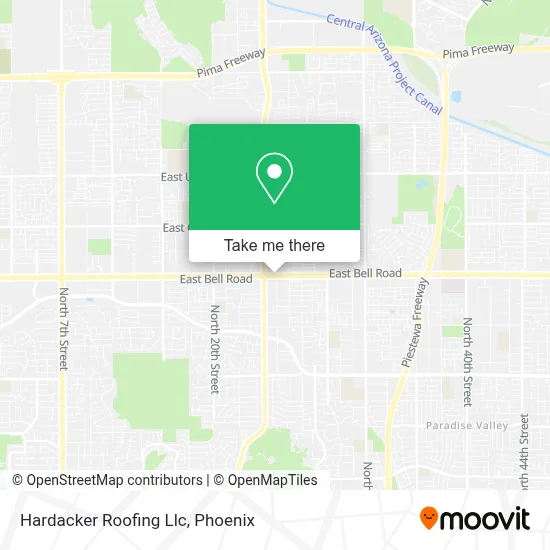 Hardacker Roofing Llc map