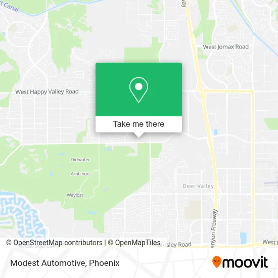 Modest Automotive map
