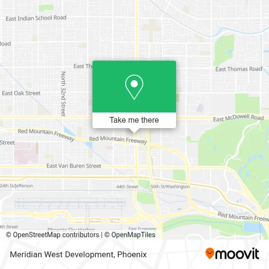 Meridian West Development map