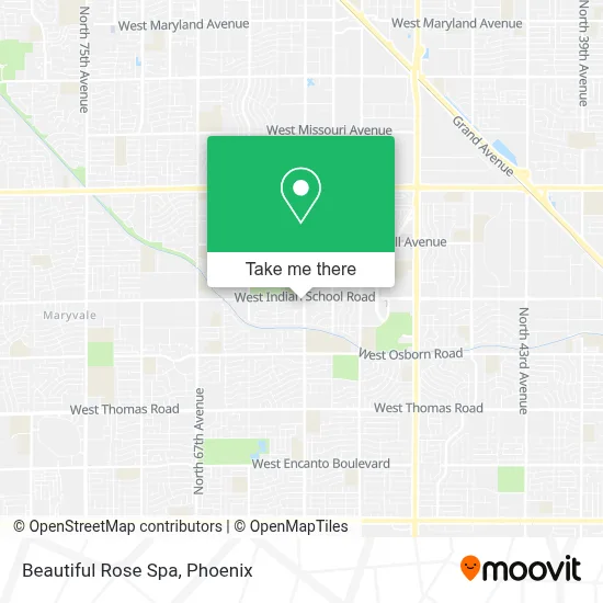 Beautiful Rose Spa map