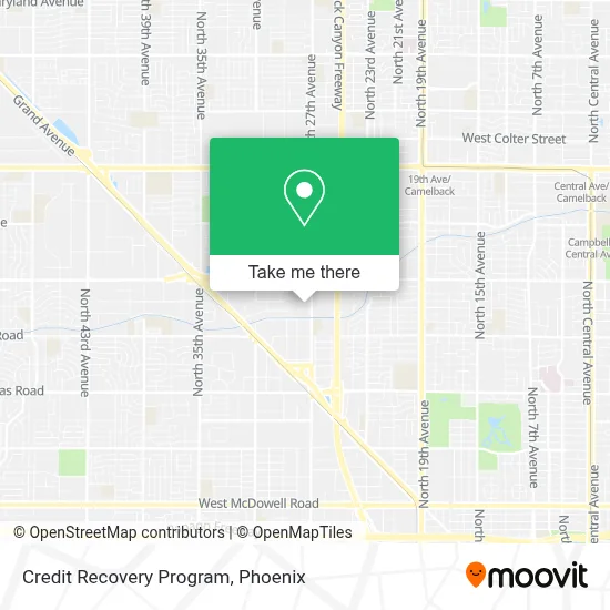 Credit Recovery Program map