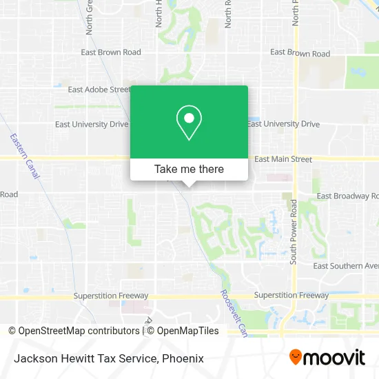Jackson Hewitt Tax Service map