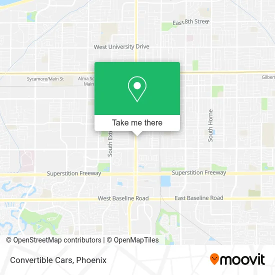 Convertible Cars map