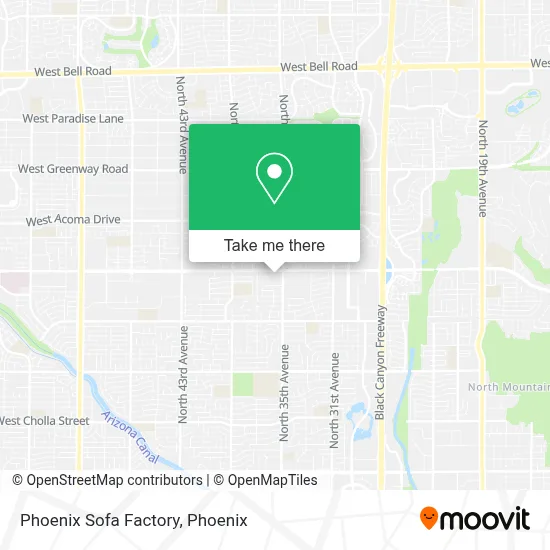 Phoenix Sofa Factory map