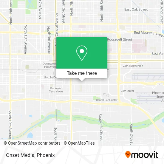 Onset Media map