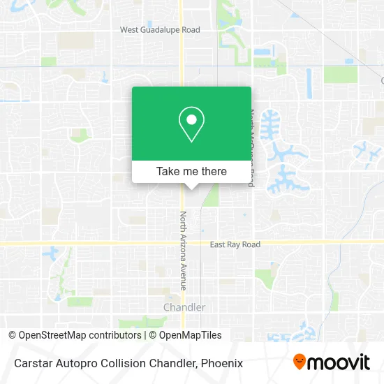Carstar Autopro Collision Chandler map