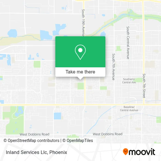 Inland Services Llc map