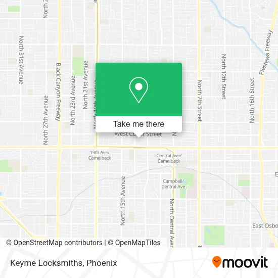 Keyme Locksmiths map
