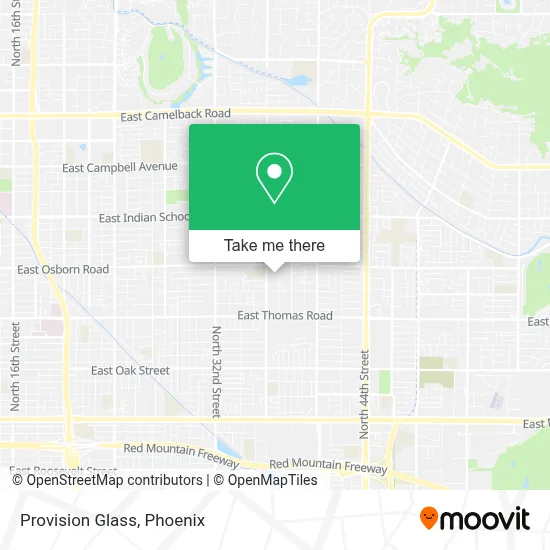 Provision Glass map