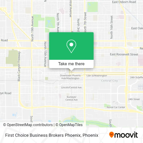 First Choice Business Brokers Phoenix map