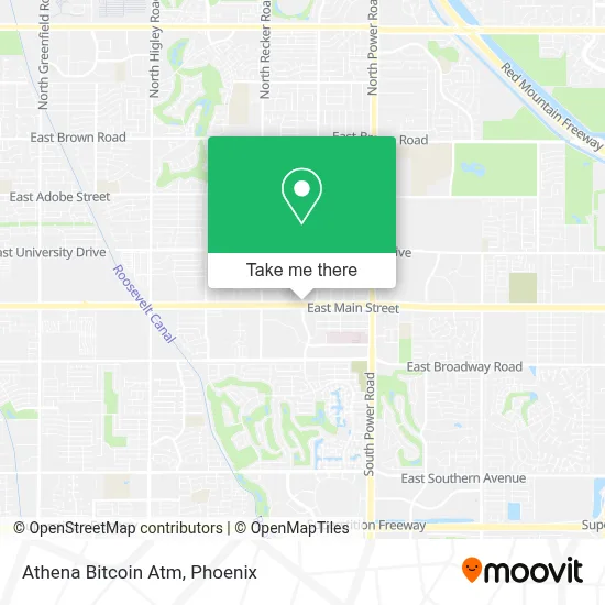 Athena Bitcoin Atm map
