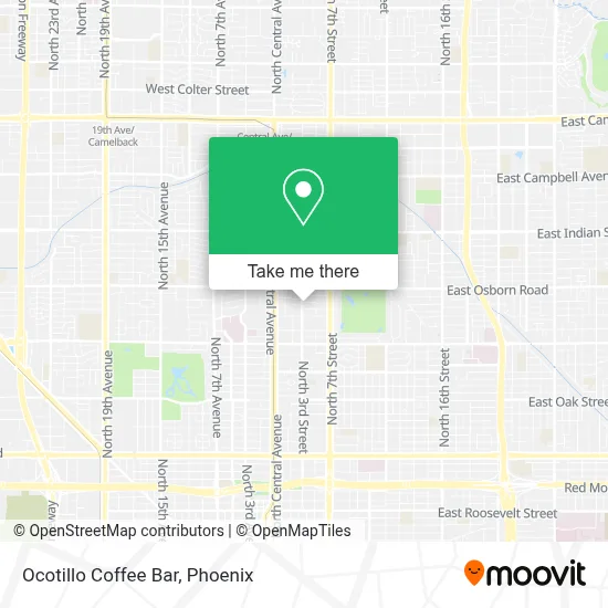 Ocotillo Coffee Bar map