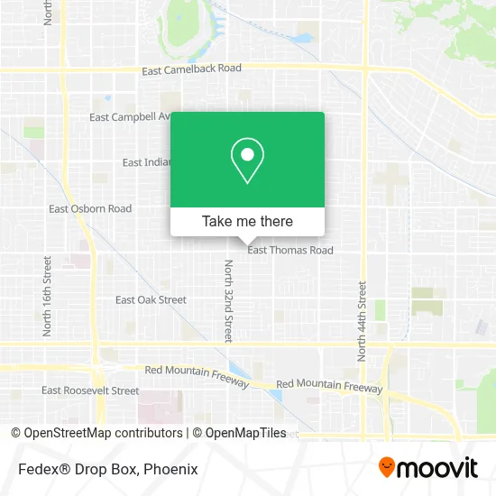Fedex® Drop Box map