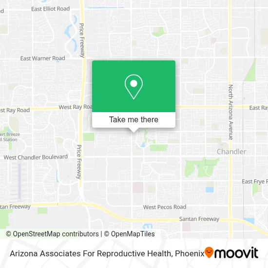 Arizona Associates For Reproductive Health map