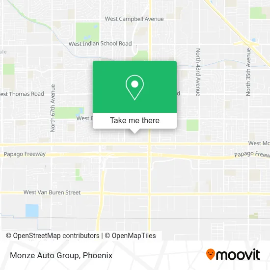 Monze Auto Group map