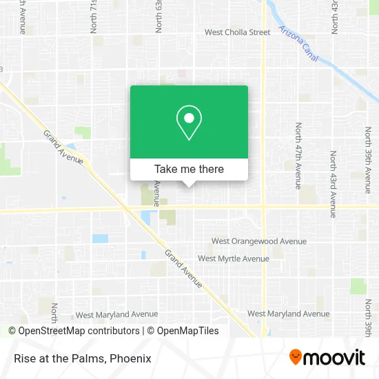 Rise at the Palms map