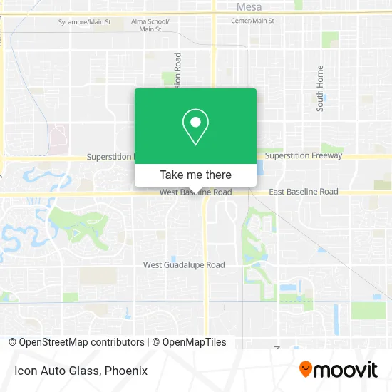 Icon Auto Glass map