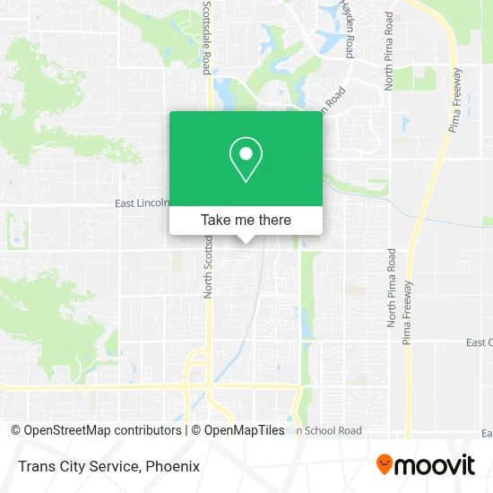 Trans City Service map