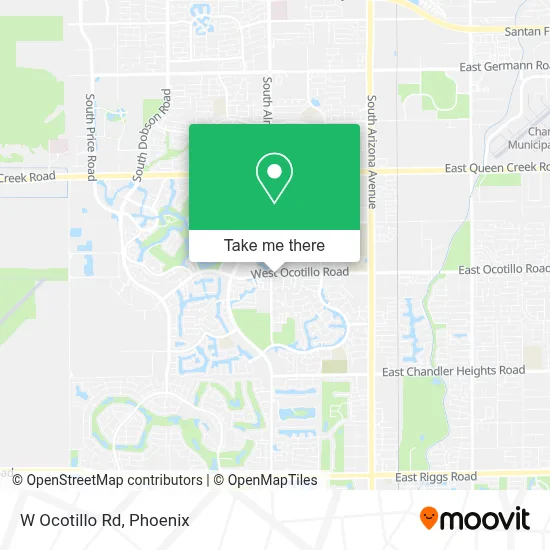 W Ocotillo Rd map