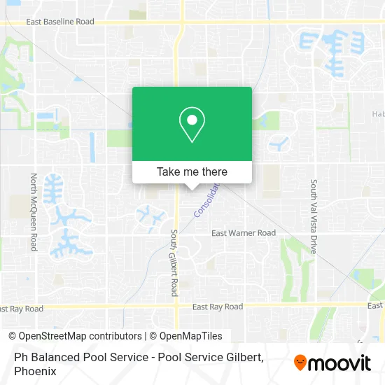 Ph Balanced Pool Service - Pool Service Gilbert map