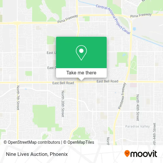 Nine Lives Auction map