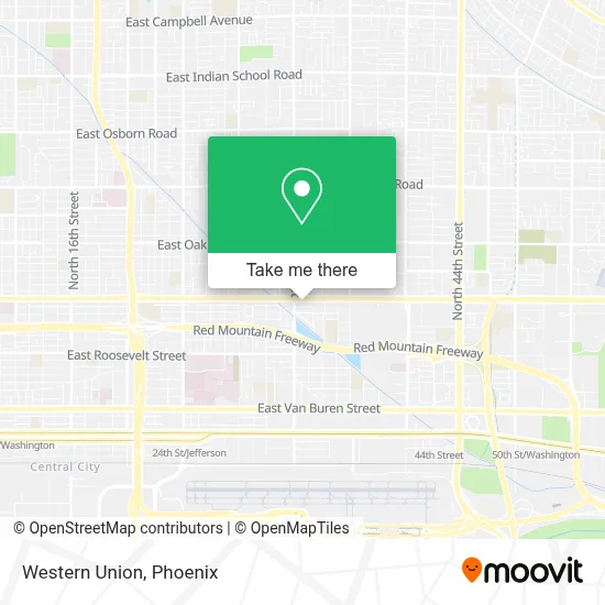 Western Union map