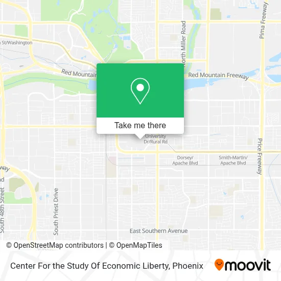 Center For the Study Of Economic Liberty map