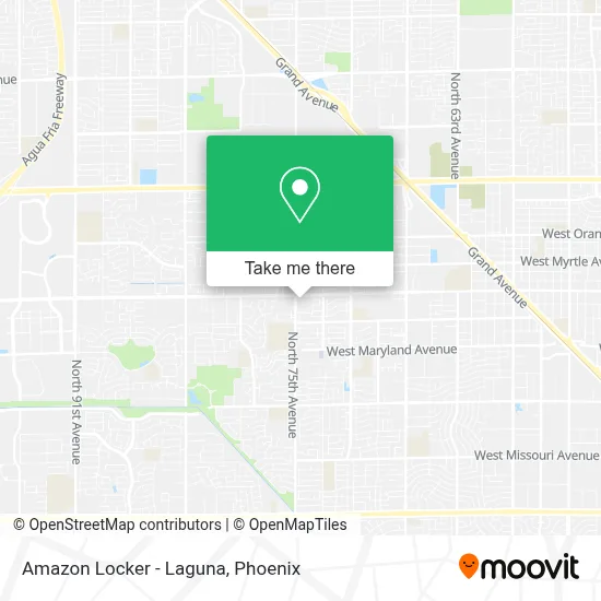 Amazon Locker - Laguna map