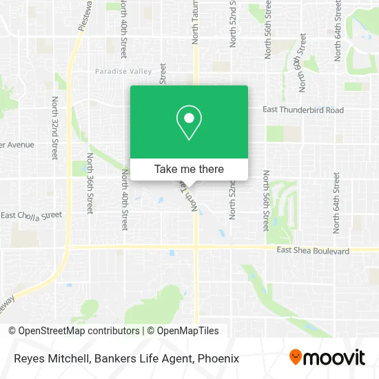 Reyes Mitchell, Bankers Life Agent map