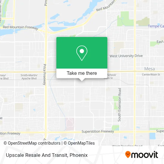 Upscale Resale And Transit map