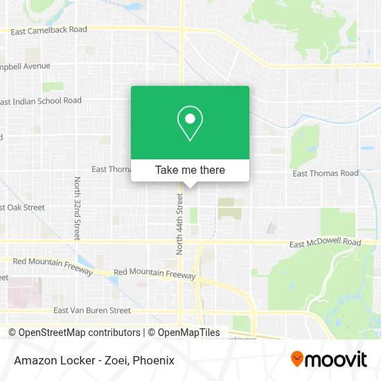 Amazon Locker - Zoei map