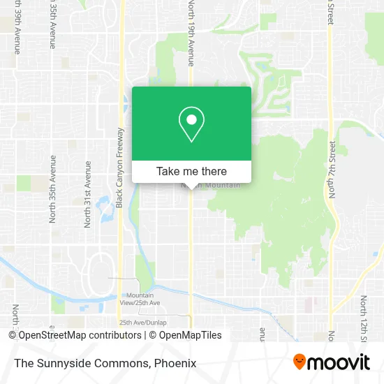 The Sunnyside Commons map