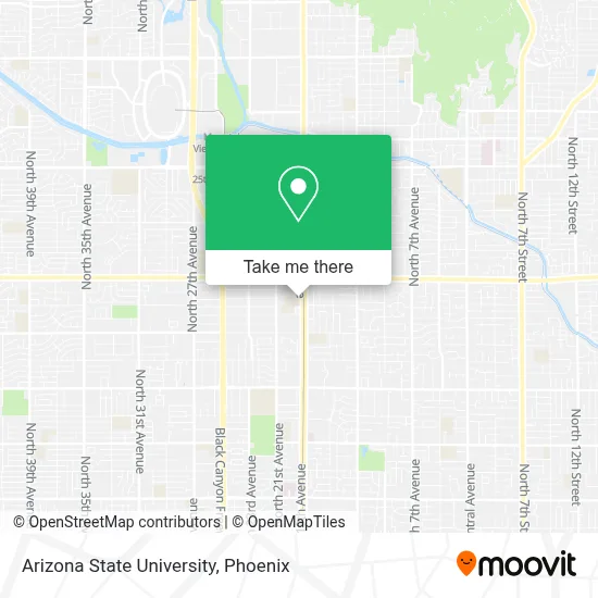 Arizona State University map