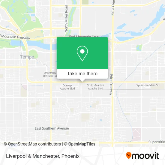 Liverpool & Manchester map