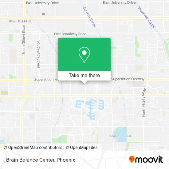 Brain Balance Center map