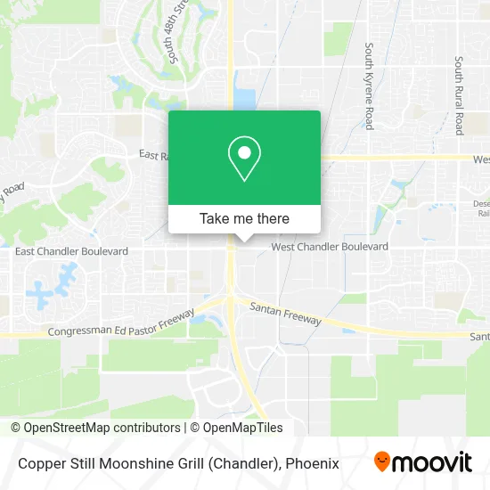 Copper Still Moonshine Grill (Chandler) map