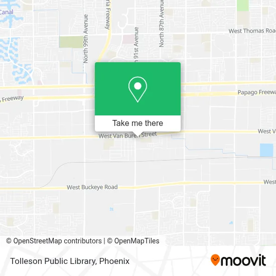 Tolleson Public Library map