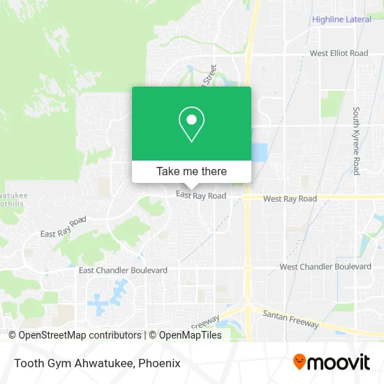 Tooth Gym Ahwatukee map