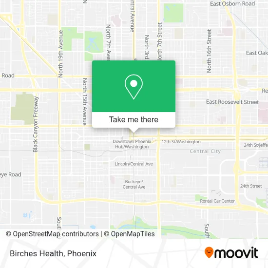 Birches Health map