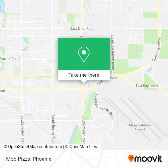 Mod Pizza map