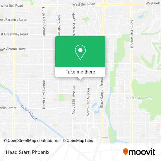 Head Start map