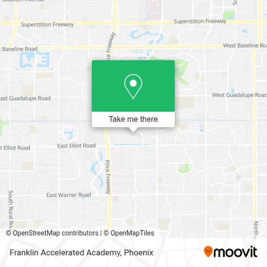 Franklin Accelerated Academy map