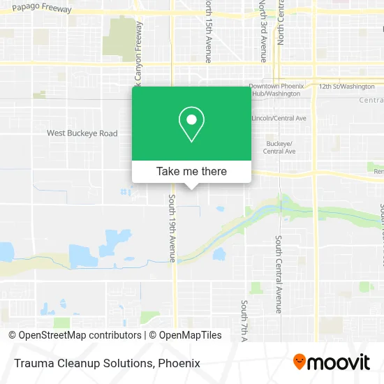 Trauma Cleanup Solutions map