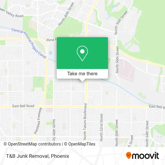 T&B Junk Removal map