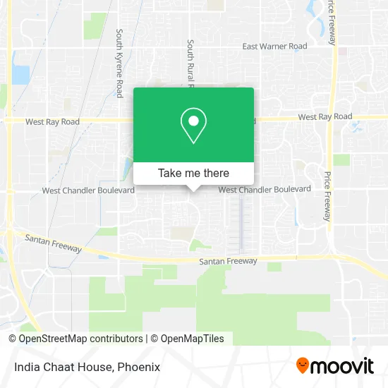 India Chaat House map