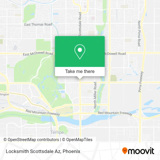 Locksmith Scottsdale Az map