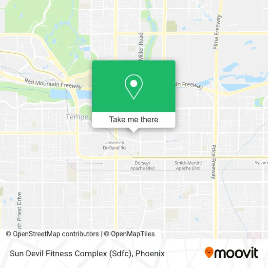 Sun Devil Fitness Complex (Sdfc) map